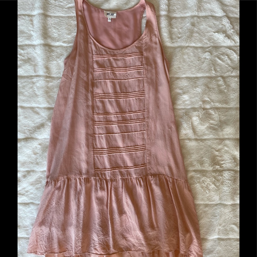 Pink 100% silk sundress